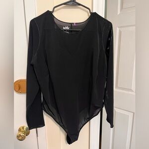 YITTY Black Long Sleeve Bodysuit